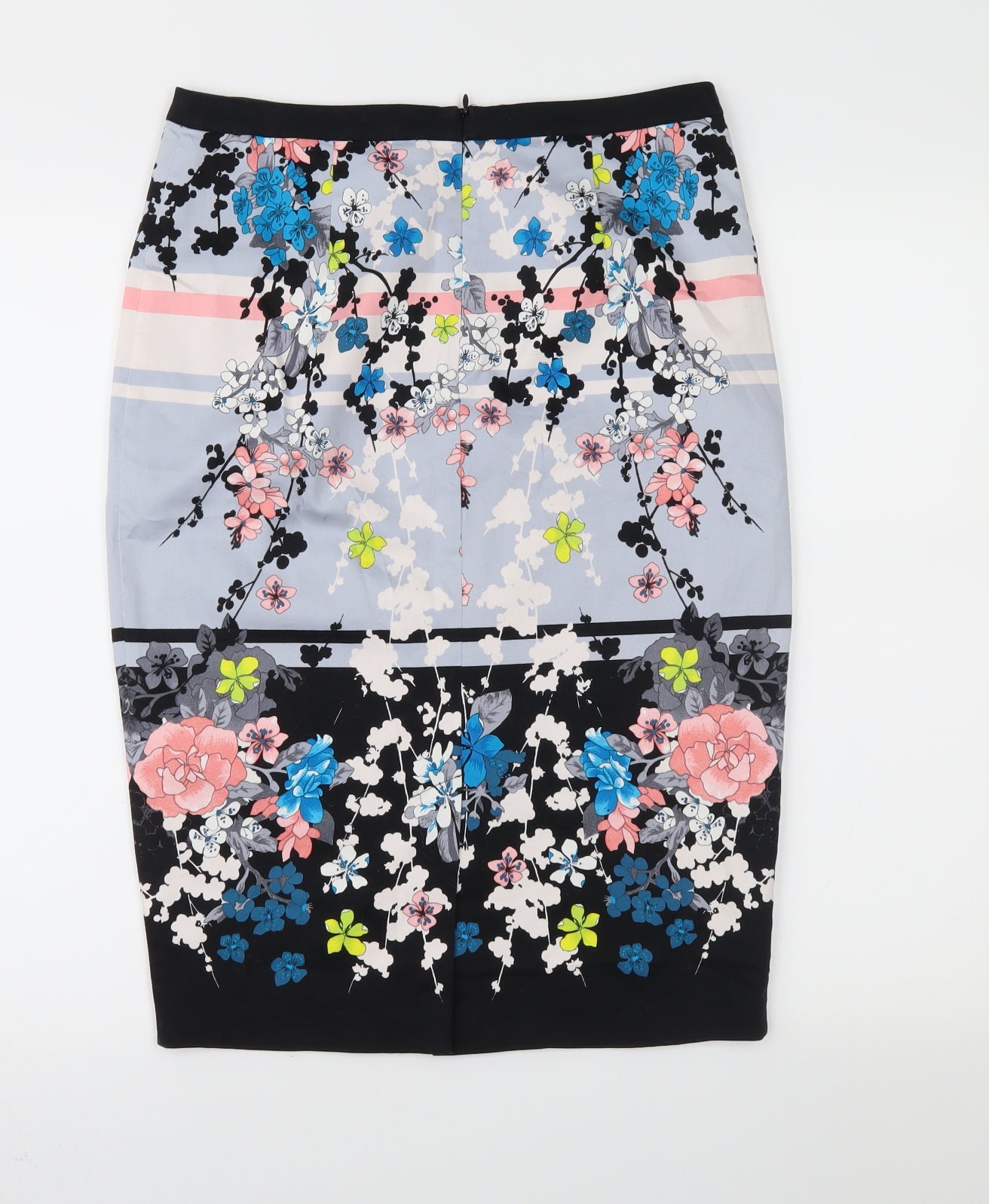 Oasis Womens Multicoloured Floral  Straight & Pencil Skirt Size 10