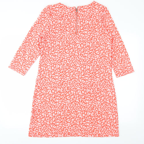 Marilyn&John Womens Orange Animal Print  A-Line  Size M