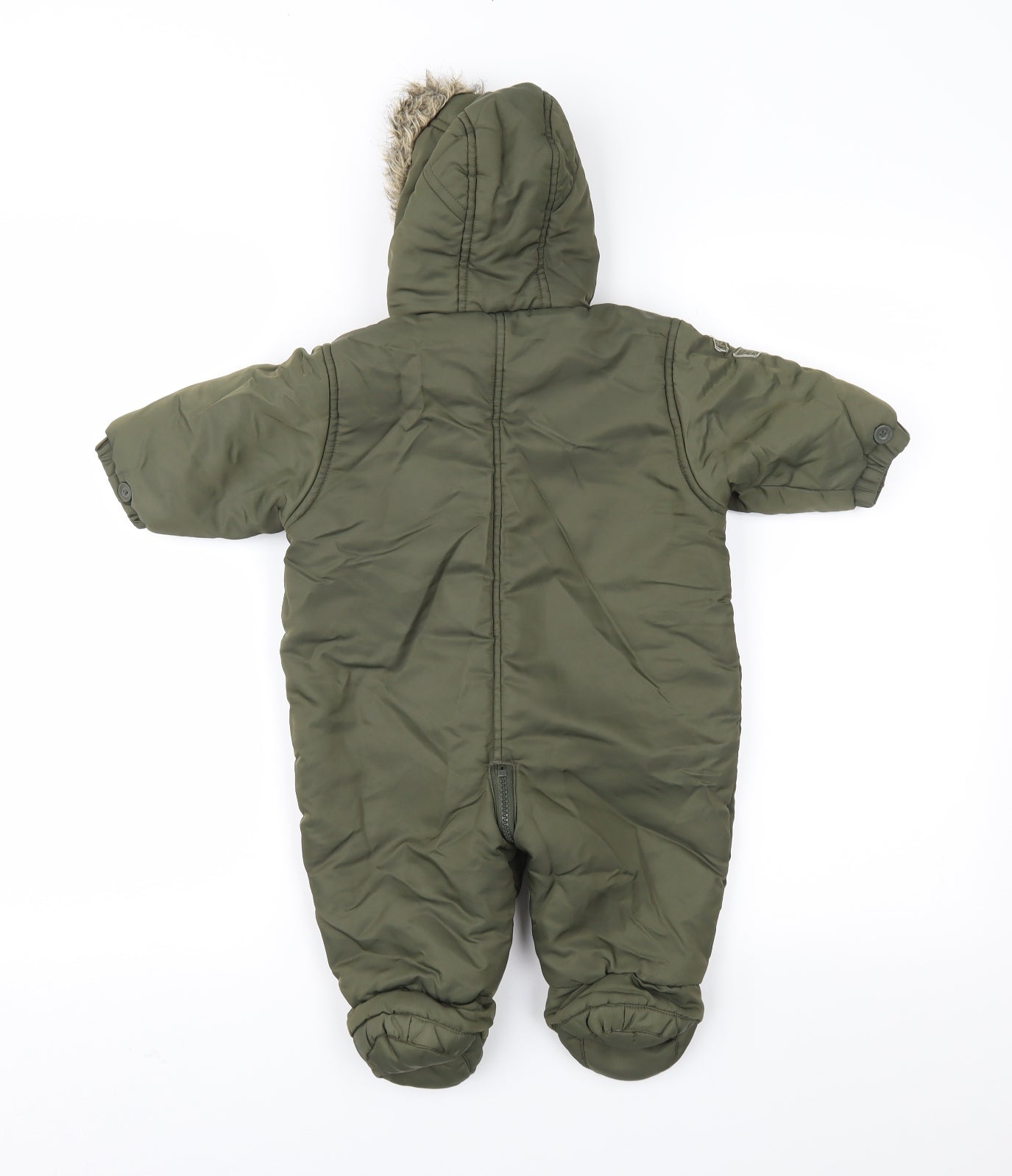 Ladybird Boys Green   Military Jacket Snowsuit Size 3-6 Months