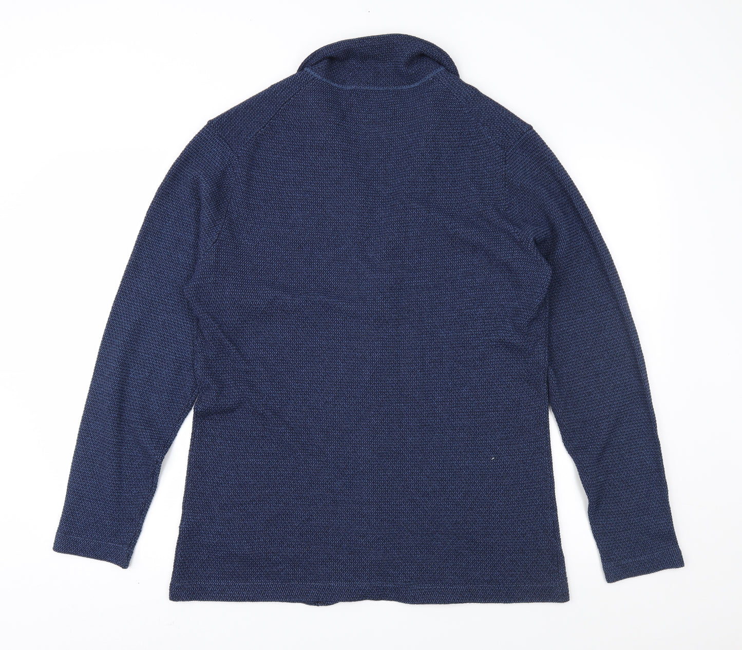 Zara Mens Blue  Knit Cardigan Jumper Size L