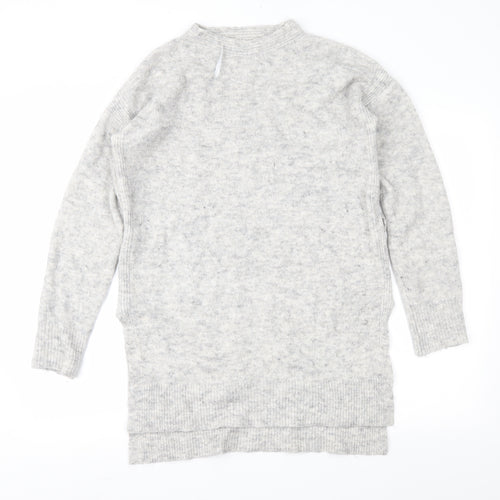 Papaya Womens Grey  Knit Tunic Jumper Size M