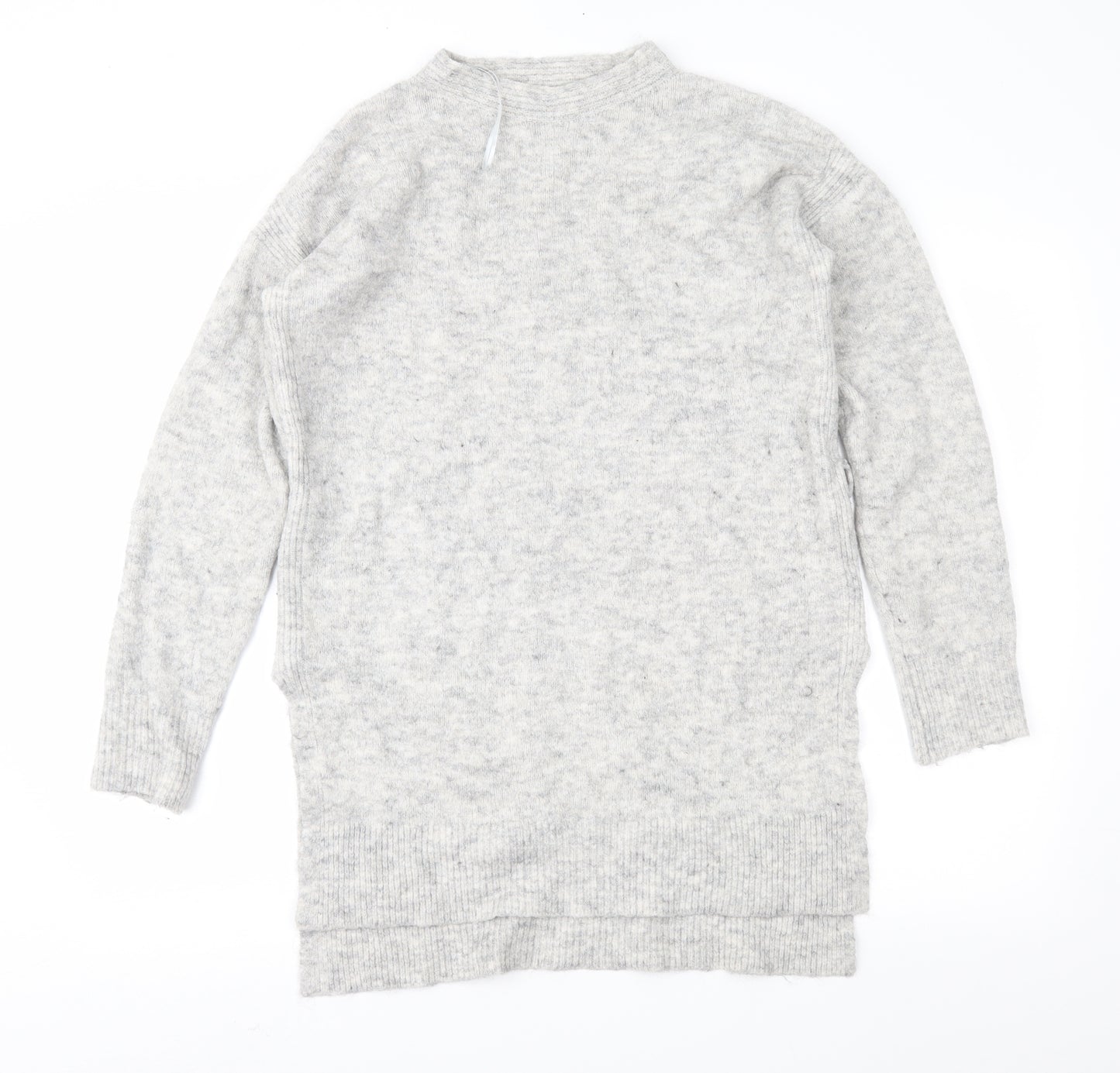 Papaya Womens Grey  Knit Tunic Jumper Size M