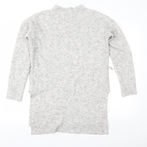 Papaya Womens Grey  Knit Tunic Jumper Size M