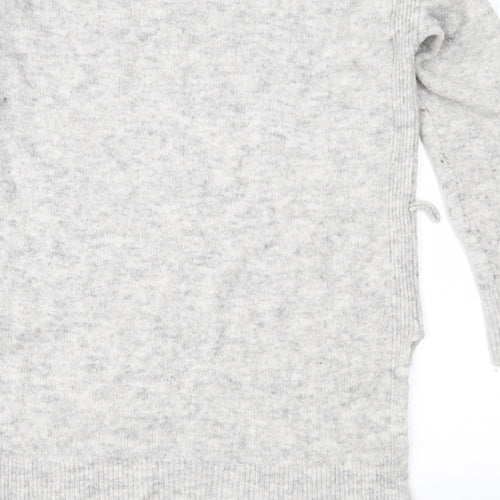 Papaya Womens Grey  Knit Tunic Jumper Size M