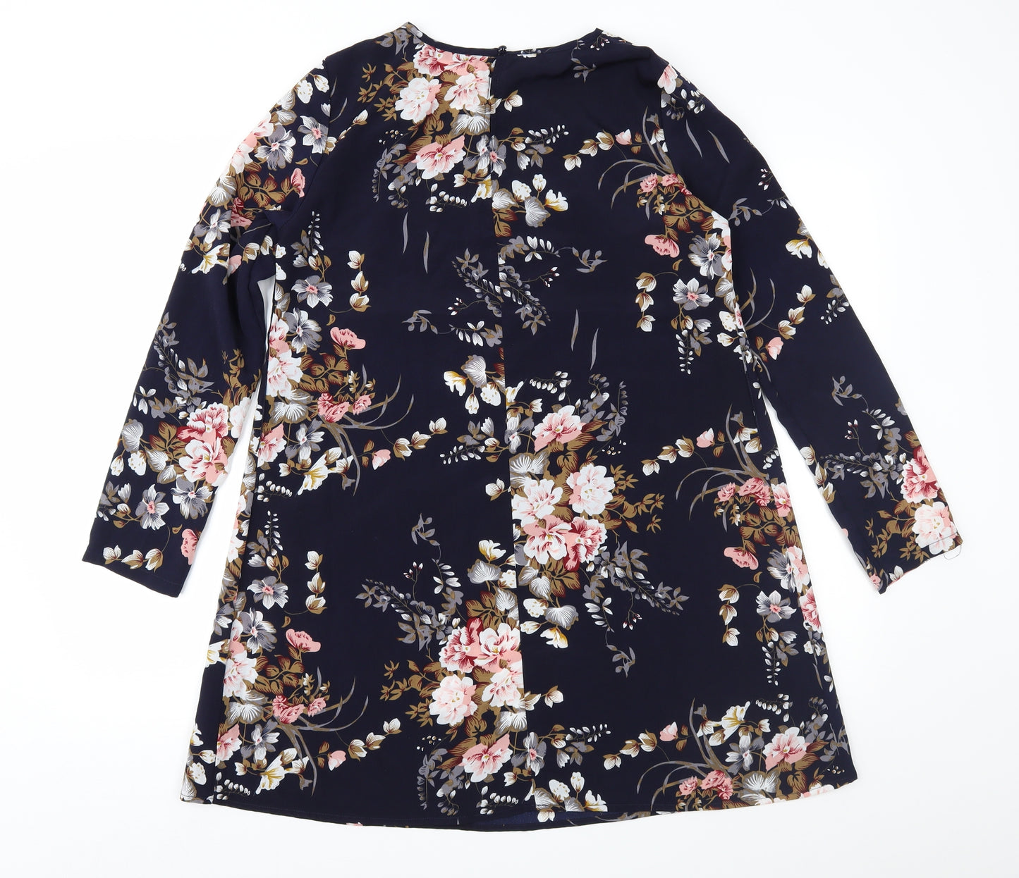 SheIn Womens Blue Floral  A-Line  Size 8