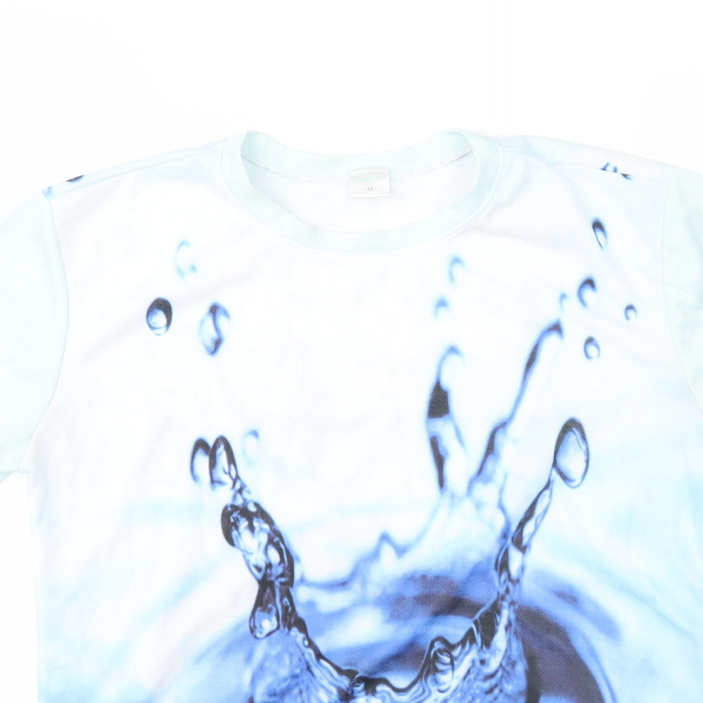Devin Du Womens Blue   Basic T-Shirt Size M