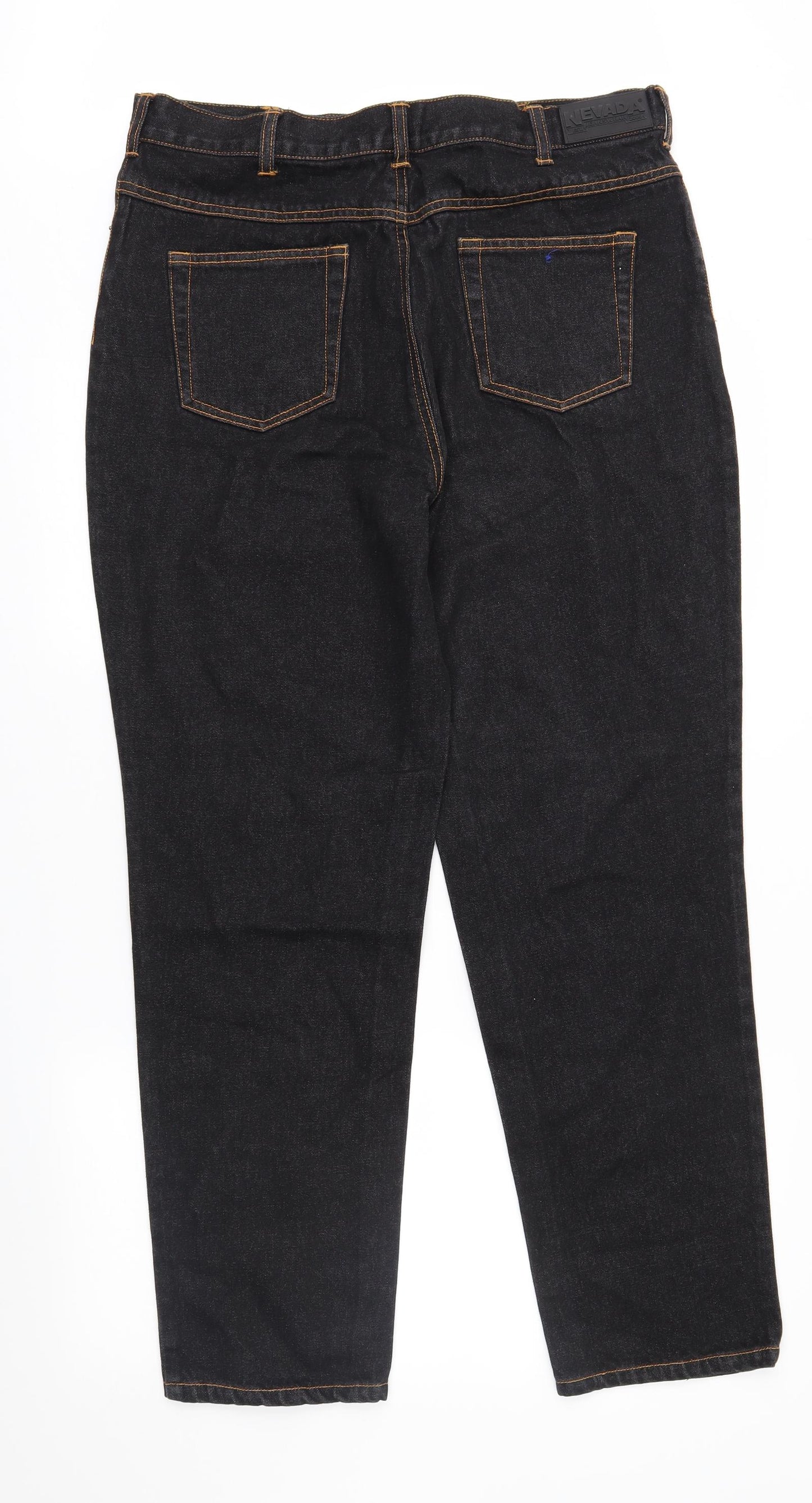Nevada Womens Black  Denim Straight Jeans Size 18 L29 in