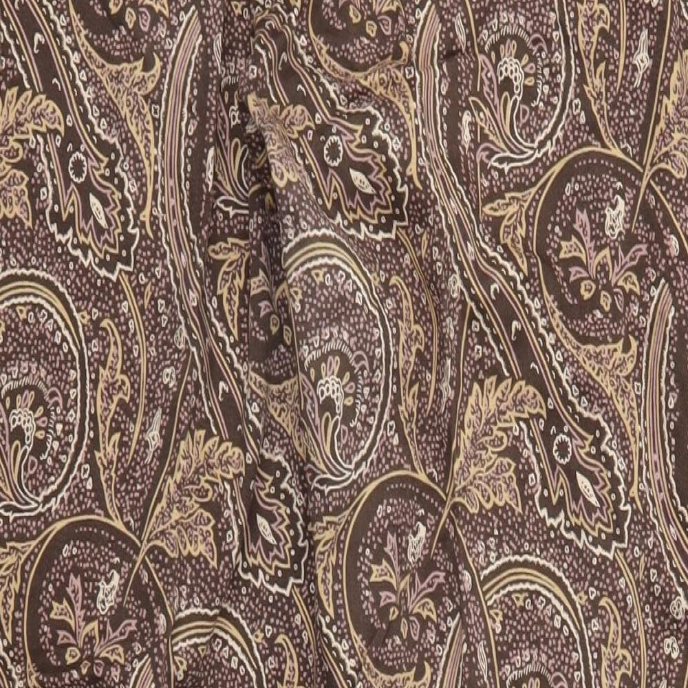 Arvida Womens Brown Paisley  Chino Trousers Size 14 L30 in