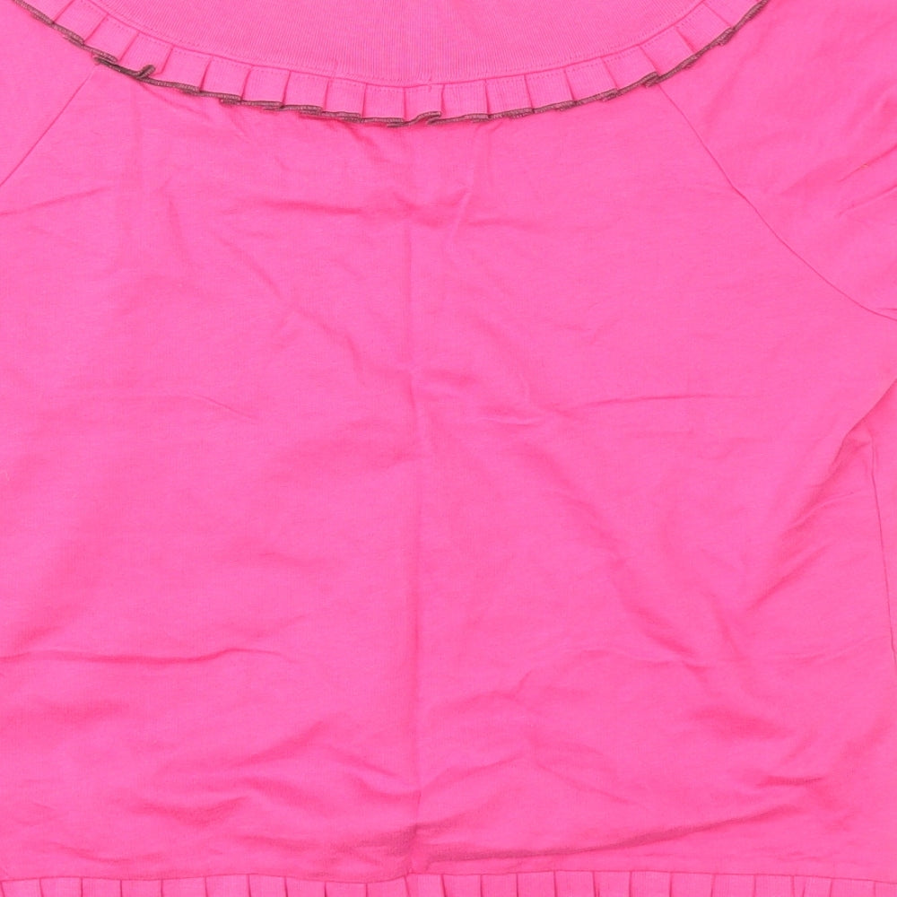 DKNY Womens Pink  Jersey Basic T-Shirt Size M