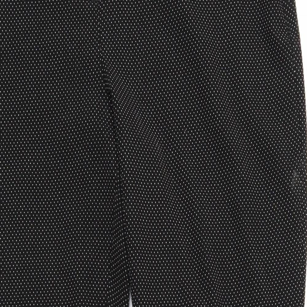 NEXT Womens Black Polka Dot  Trousers  Size 16 L30 in
