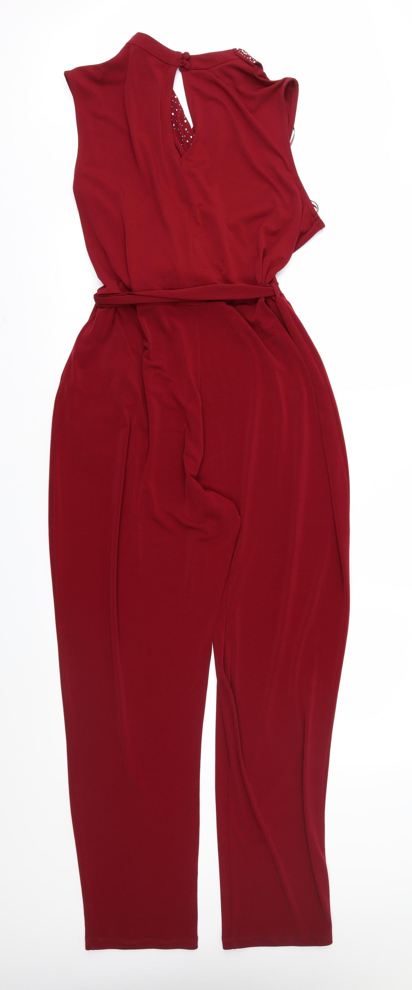 Wallis Womens Red   Jumpsuit One-Piece Size 16 L29 in