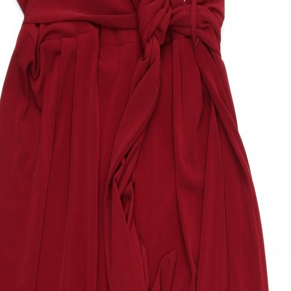 Wallis Womens Red   Jumpsuit One-Piece Size 16 L29 in