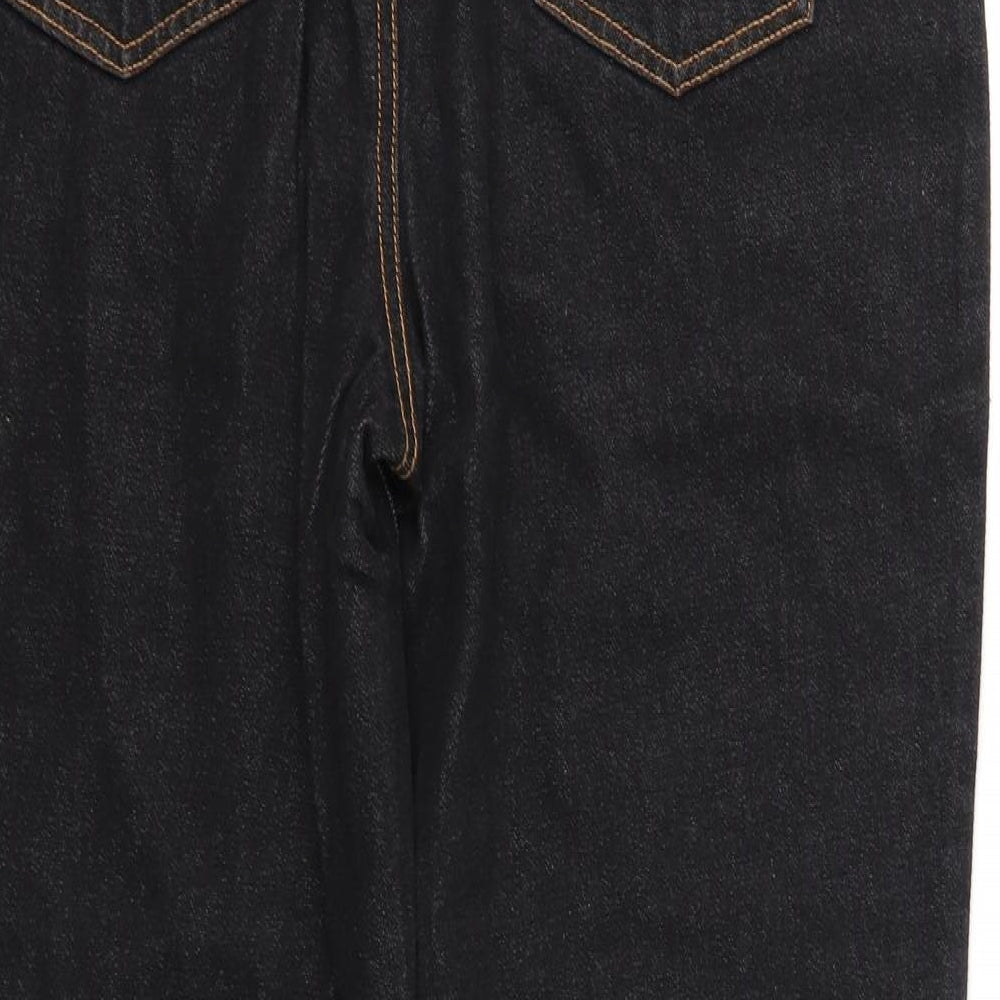 Nevada Womens Black  Denim Straight Jeans Size 18 L30 in