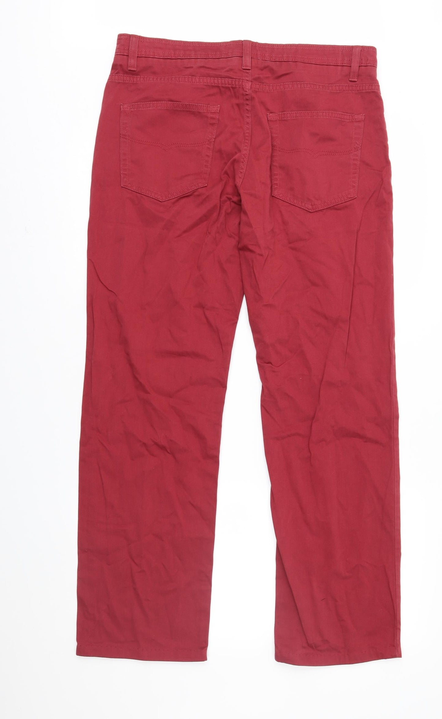 Preworn Mens Red   Chino Trousers Size 34 in L30 in