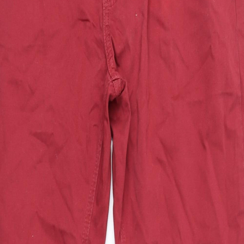Preworn Mens Red   Chino Trousers Size 34 in L30 in