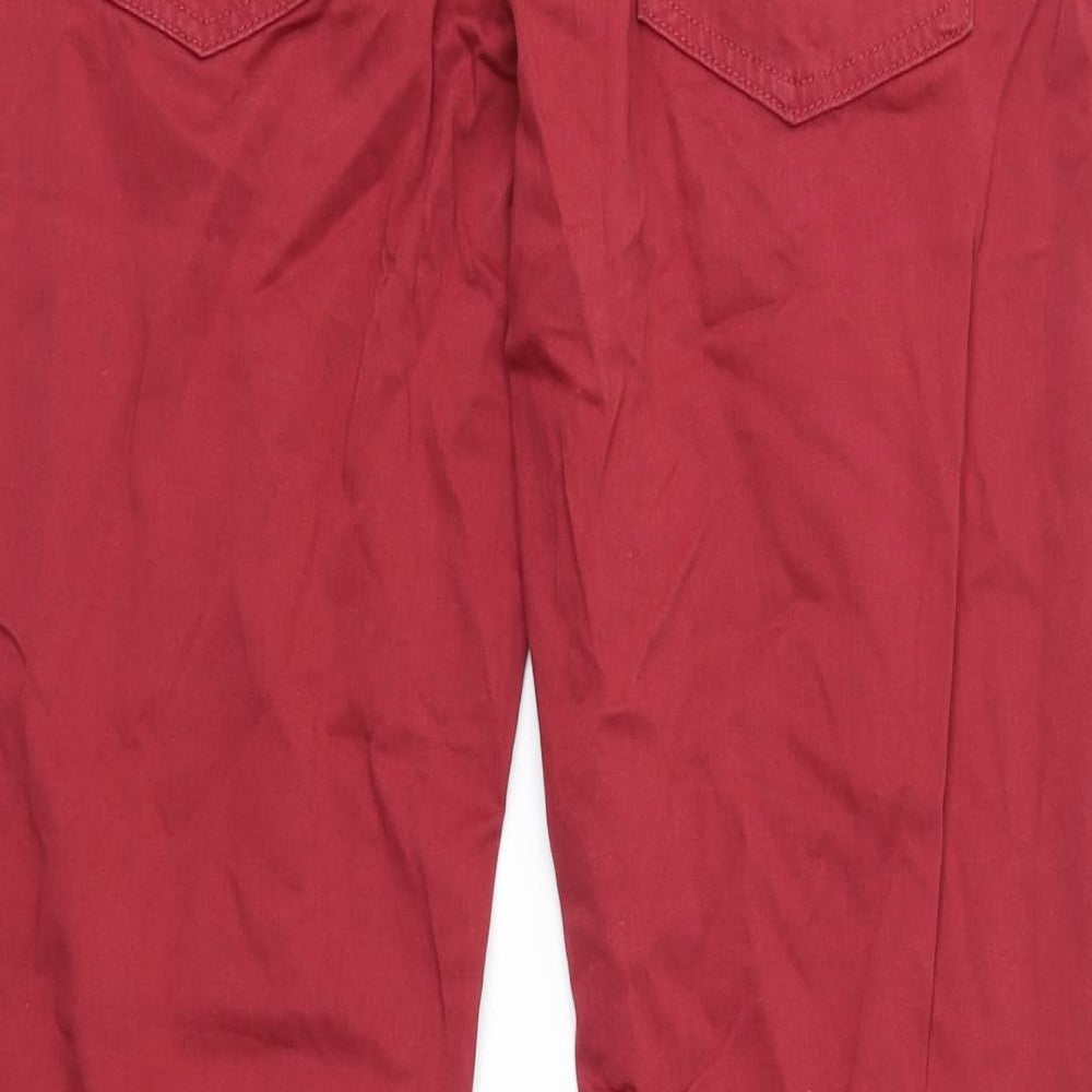 Preworn Mens Red   Chino Trousers Size 34 in L30 in
