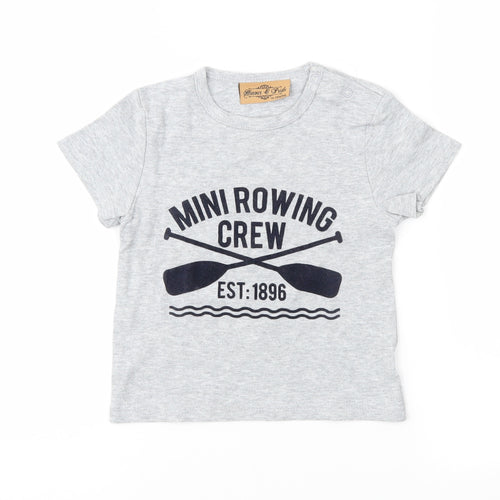 Honour & Pride Baby Grey  Jersey Basic T-Shirt Size 18-24 Months  - Rowing