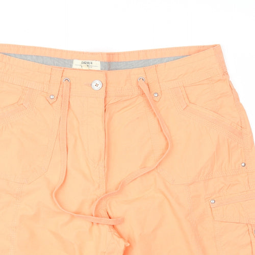 Papaya Womens Orange   Cargo Shorts Size 12