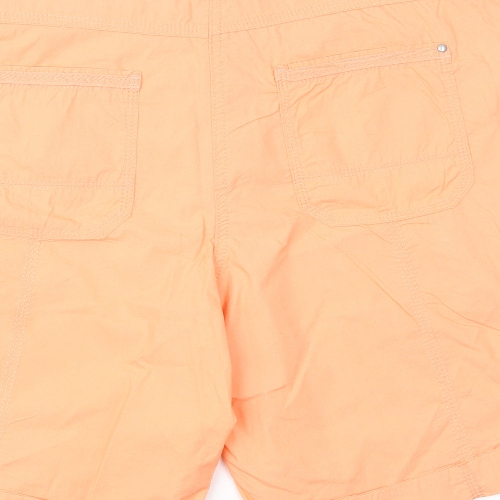 Papaya Womens Orange   Cargo Shorts Size 12