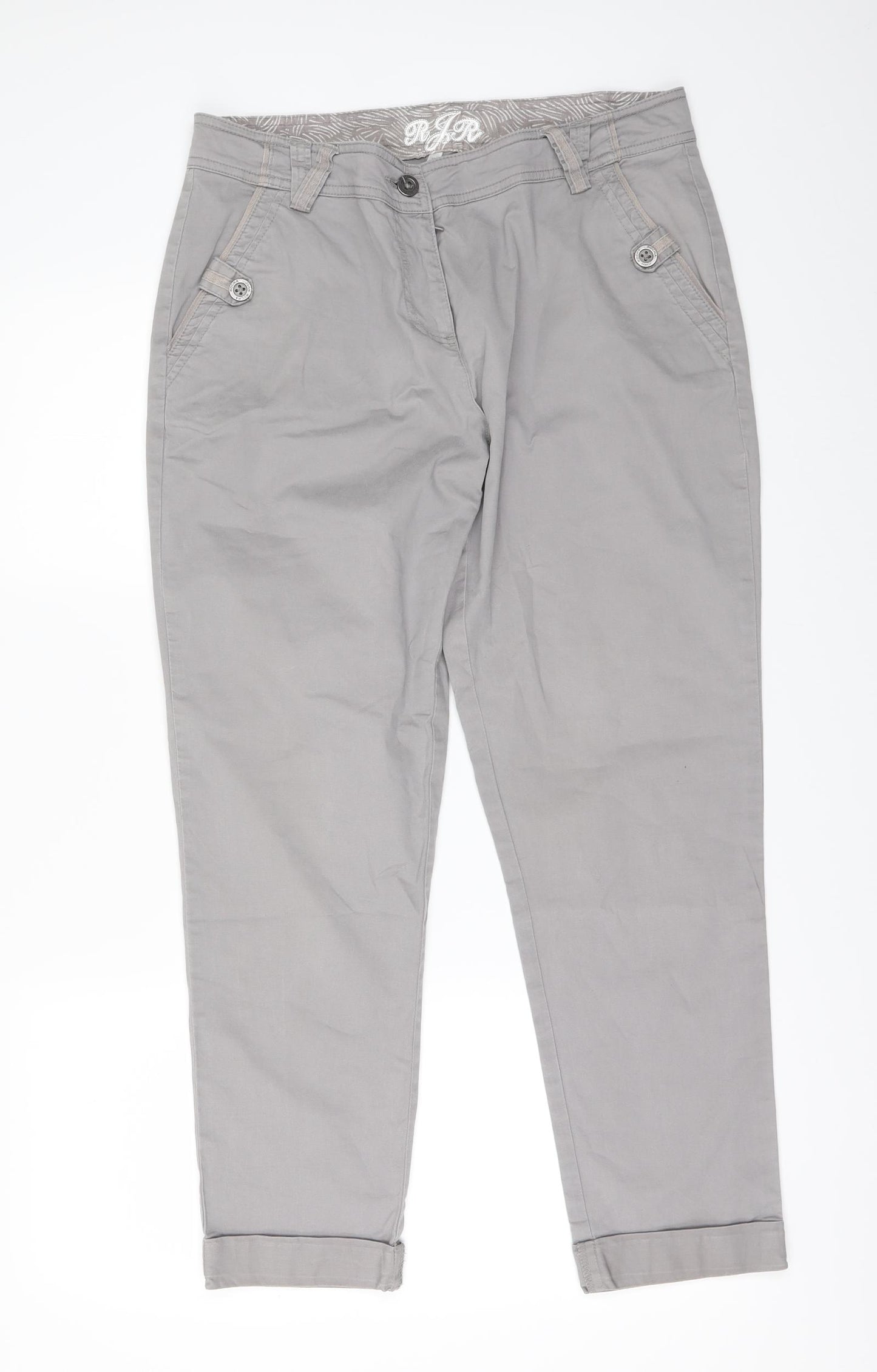 Debenhams Womens Grey   Trousers  Size 12 L26 in