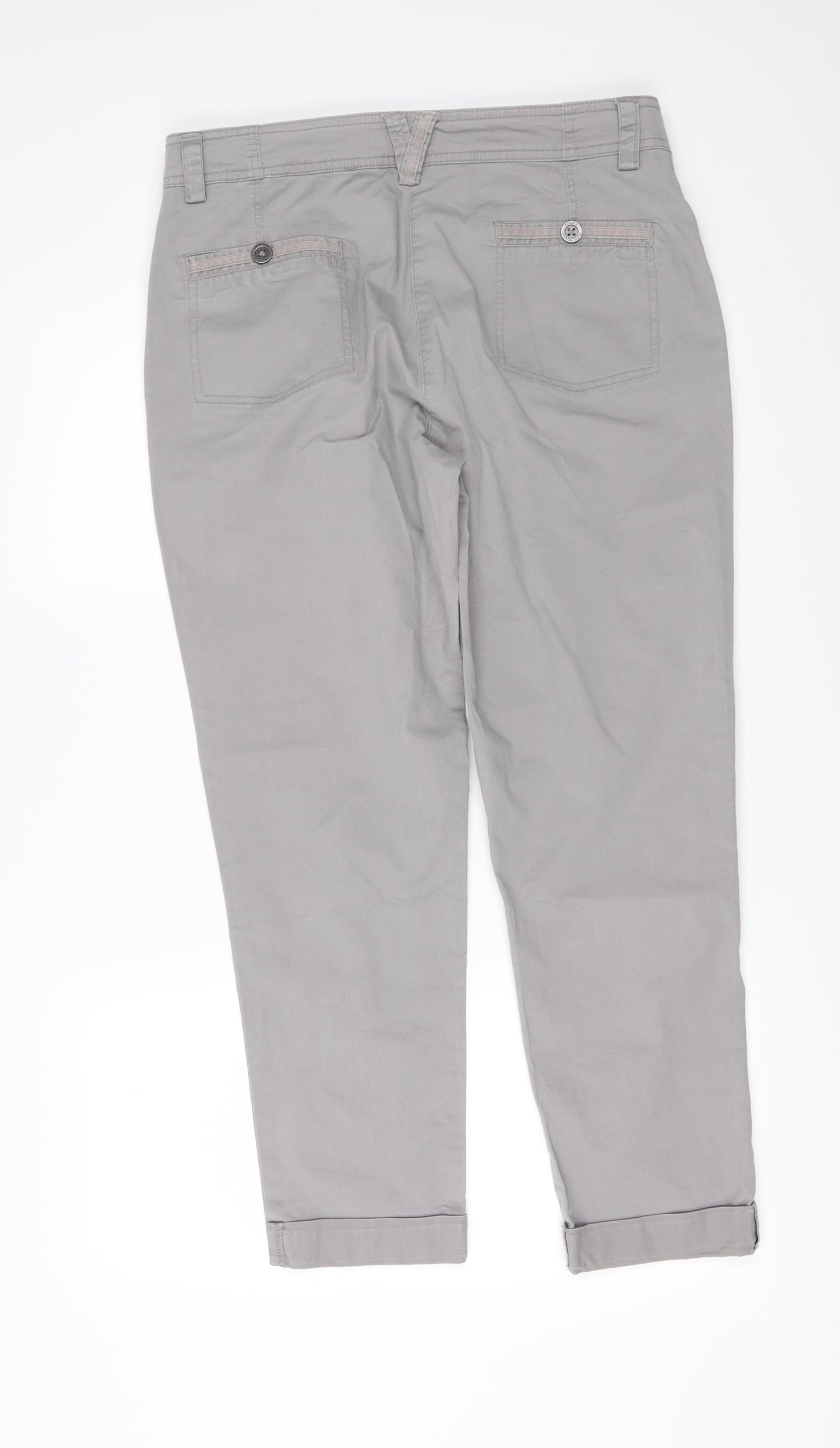 Debenhams Womens Grey   Trousers  Size 12 L26 in