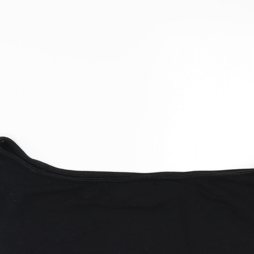 New Look Womens Black   Cropped T-Shirt Size 8