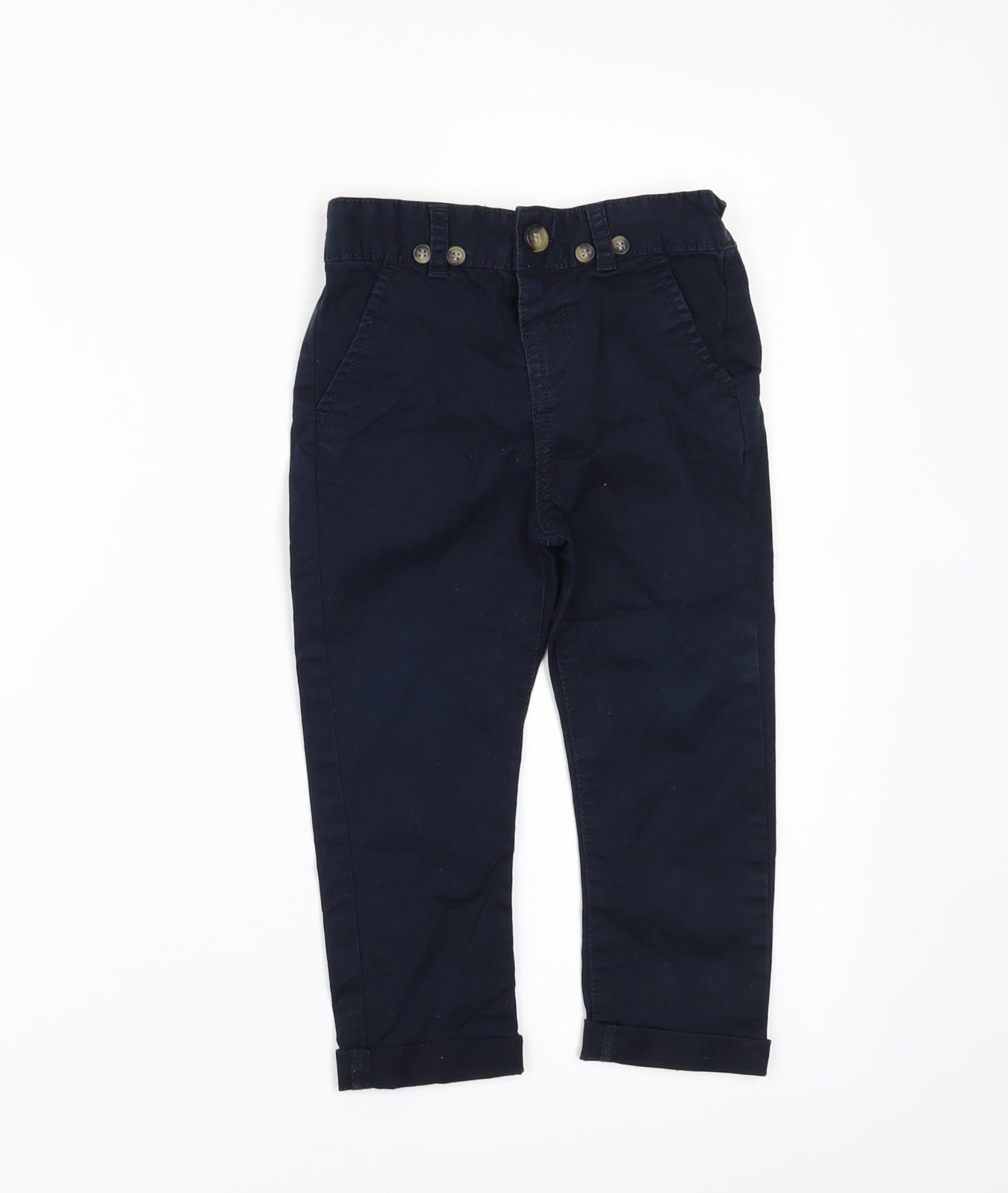 Matalan Boys Blue   Cargo Trousers Size 18-24 Months