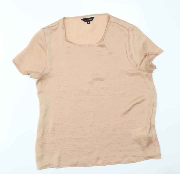 New Look Womens Orange   Tunic Blouse Size 8