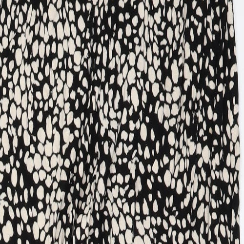 H&M Womens Beige Animal Print  Trousers  Size S L24 in