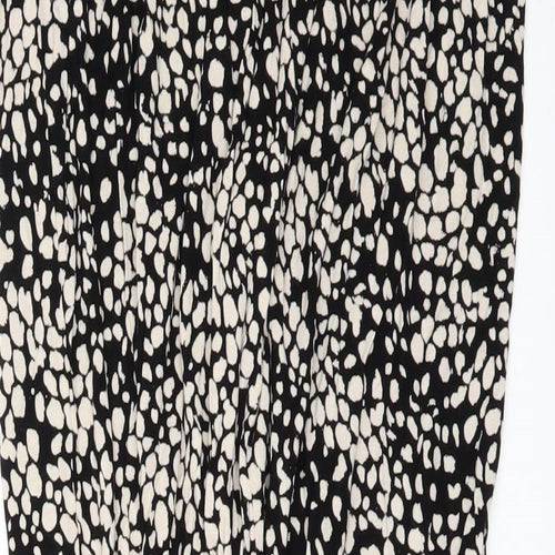 H&M Womens Beige Animal Print  Trousers  Size S L24 in