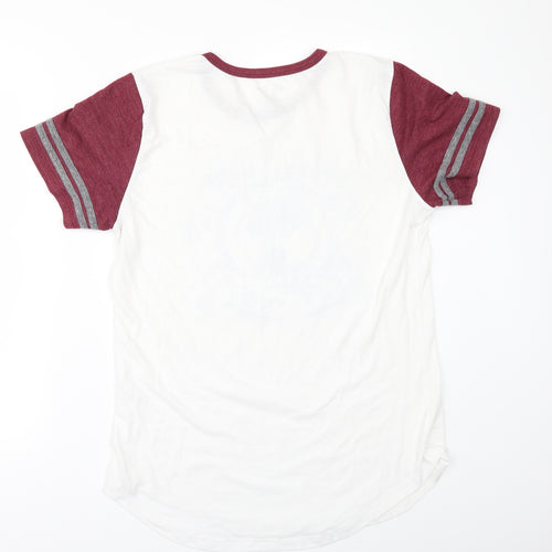 BLUE 84 Womens White   Basic T-Shirt Size XL