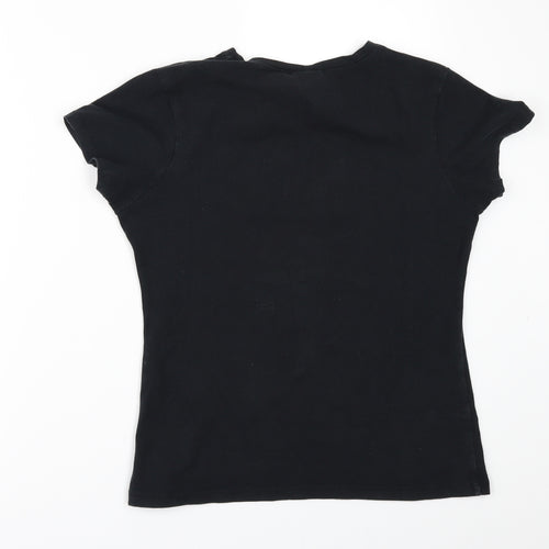 JERZEES Womens Black   Basic T-Shirt Size S  - I FEEL PRETTY