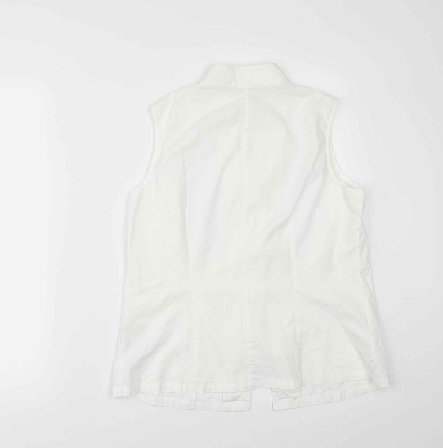 lex.i.con Womens White   Tunic Button-Up Size M