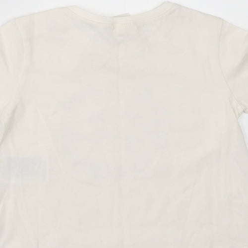 H&M Girls Ivory   Basic T-Shirt Size 3-6 Months  - HAPPY TOGETHER