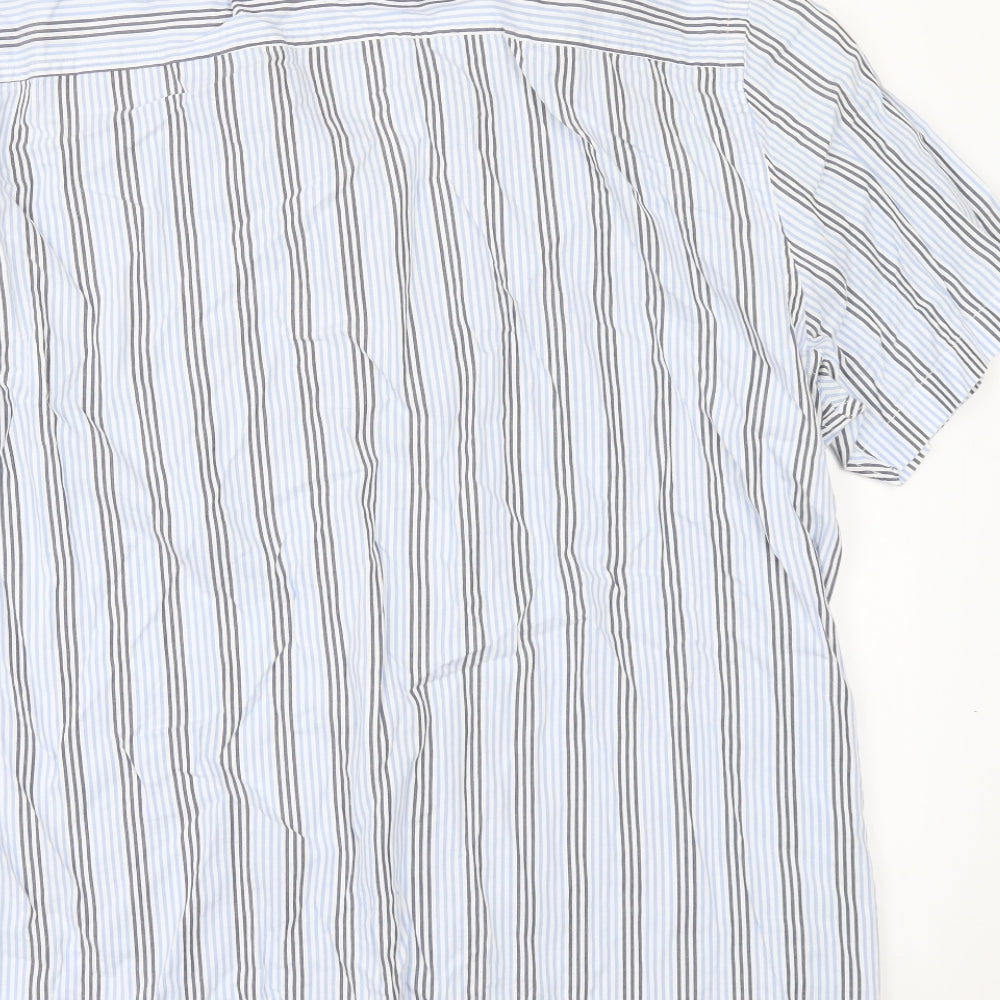 Wolsey Mens Black Striped   Button-Up Size L