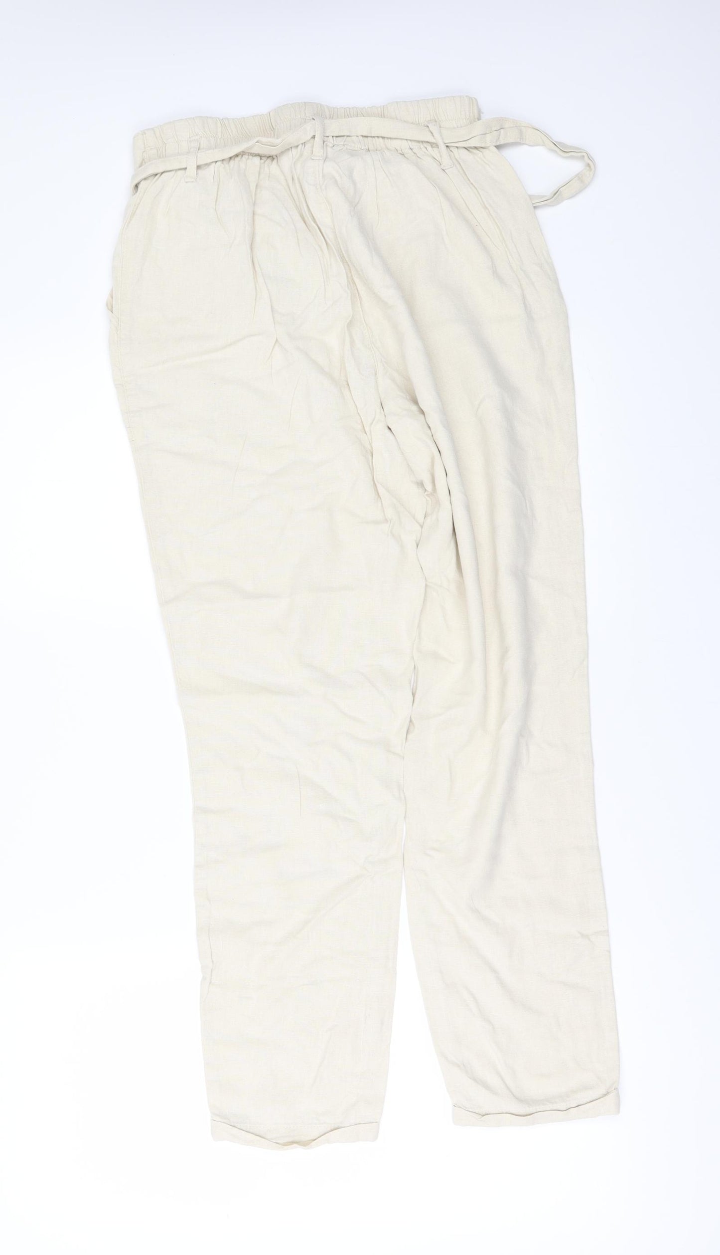 Primark Womens Beige   Trousers  Size 10 L27 in