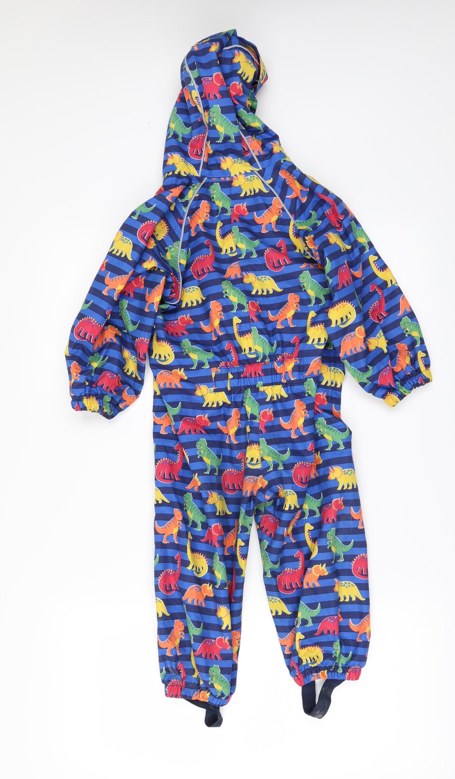 JoJo Maman Bébé Boys Black Geometric  Rain Coat Jacket Size 2-3 Years  - PACK AWAY