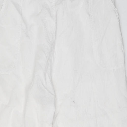 Preworn Womens White   Trousers  Size 46 in L30 in