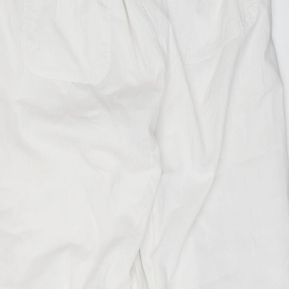 Preworn Womens White   Trousers  Size 46 in L30 in