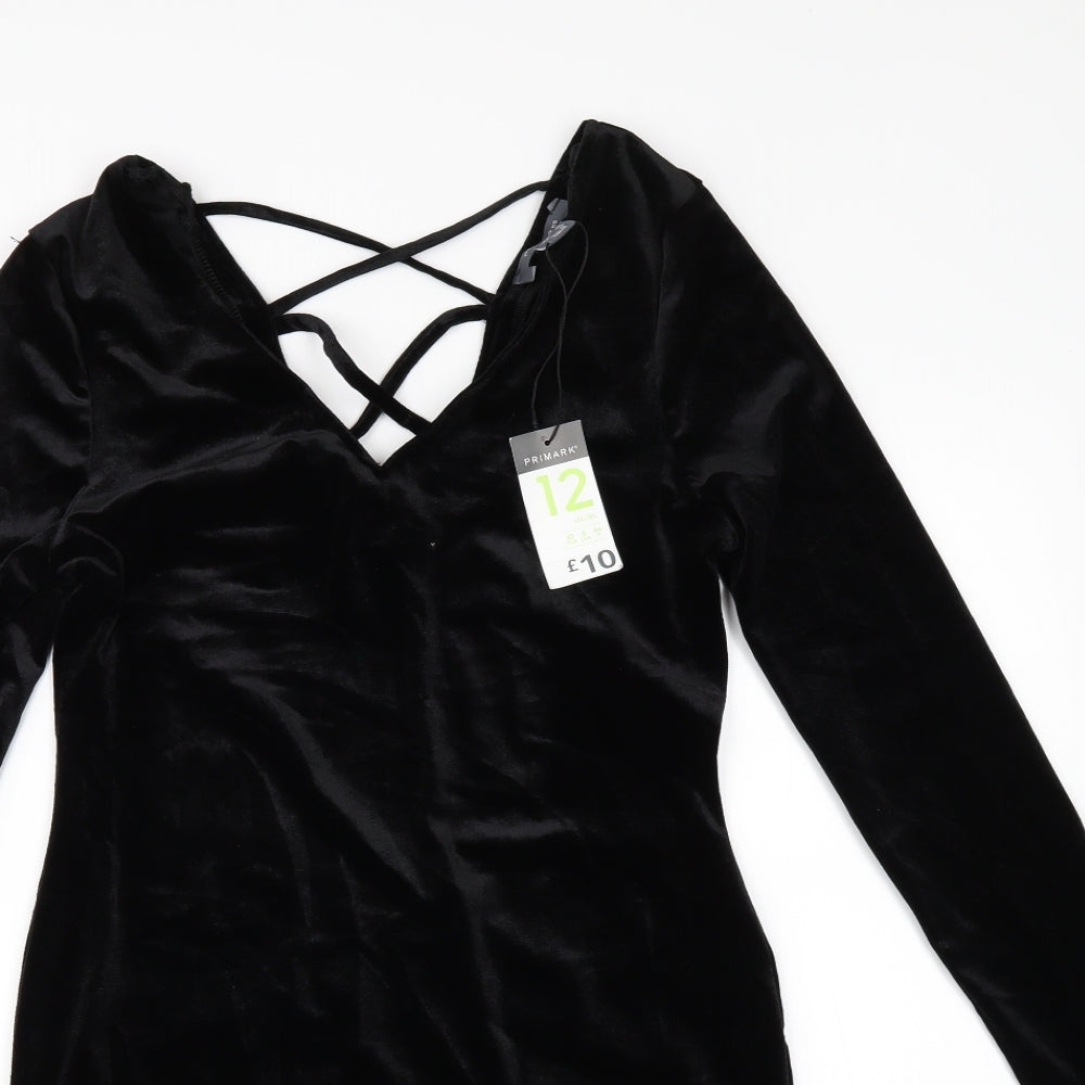 Primark Womens Black   Bodycon  Size 12