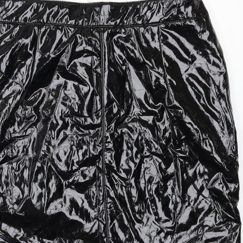 Missguided Womens Black   Mini Skirt Size 8  - PVC