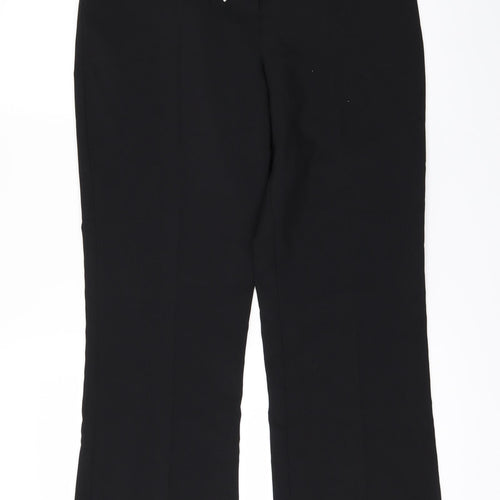 Papaya Womens Black   Trousers  Size 10 L26 in