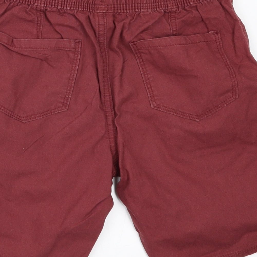 George Boys Red   Chino Shorts Size 7-8 Years