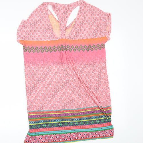 NEXT Womens Multicoloured Geometric  Tunic T-Shirt Size 10