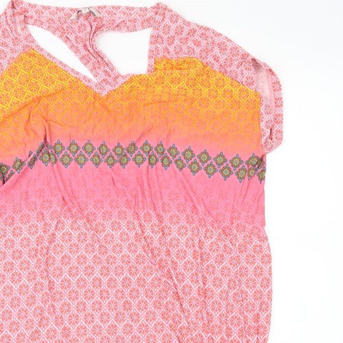 NEXT Womens Multicoloured Geometric  Tunic T-Shirt Size 10