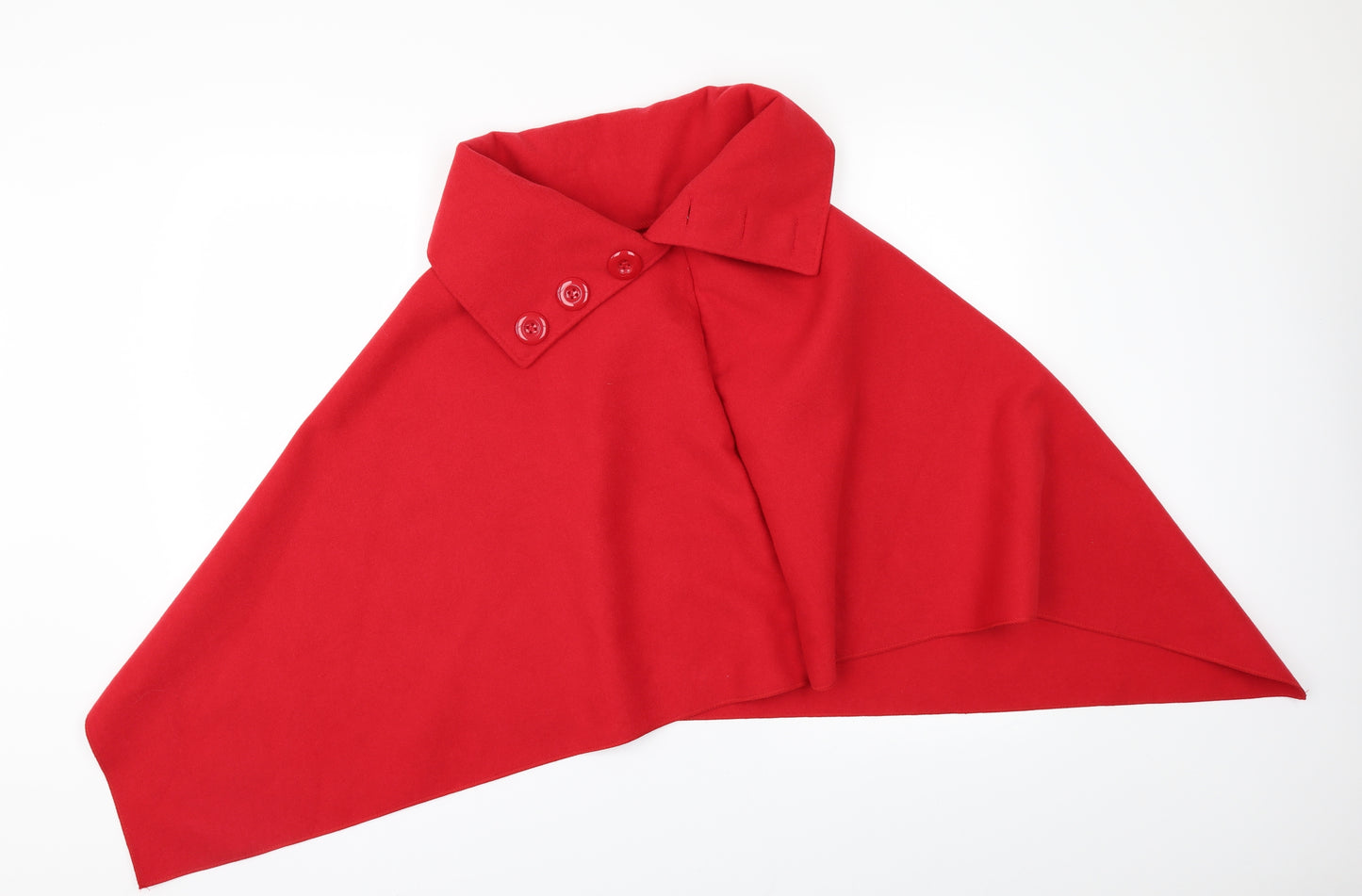 Preworn Womens Red   Jacket Poncho One Size