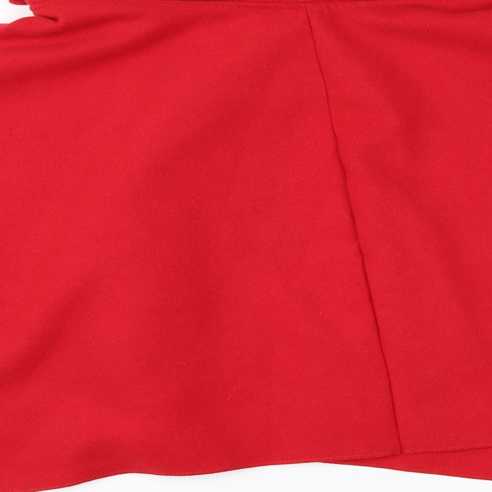 Preworn Womens Red   Jacket Poncho One Size