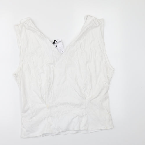 Zara Womens White   Tunic T-Shirt Size S