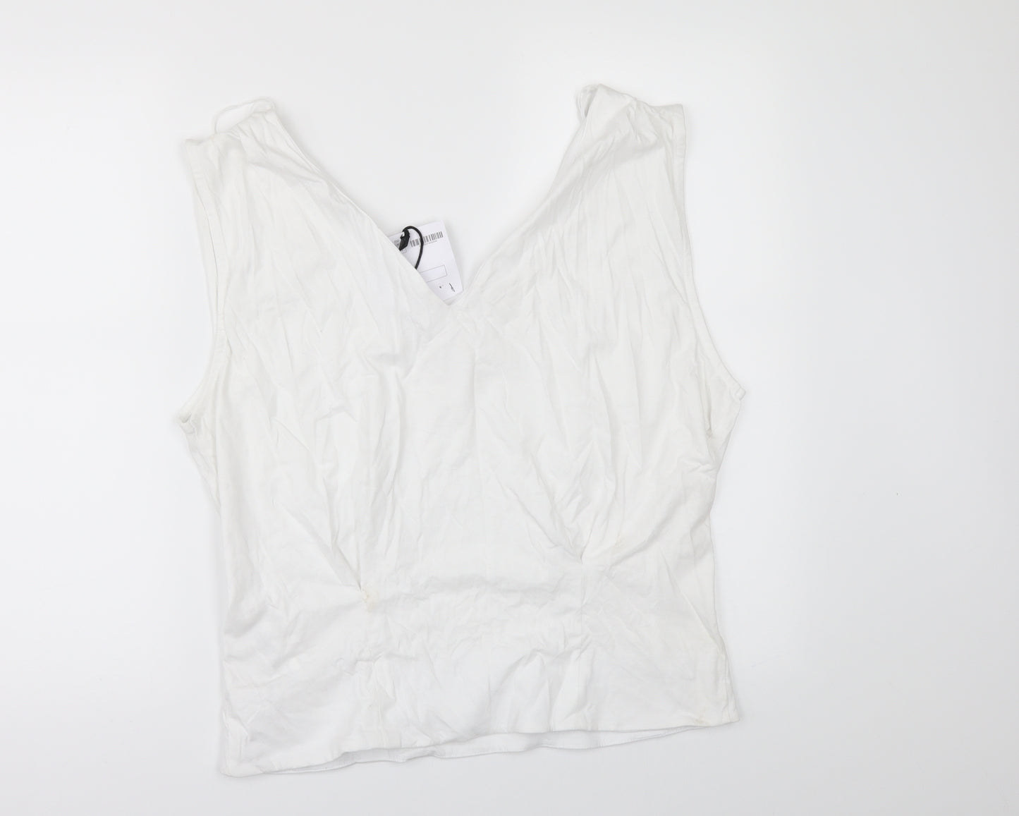 Zara Womens White   Tunic T-Shirt Size S