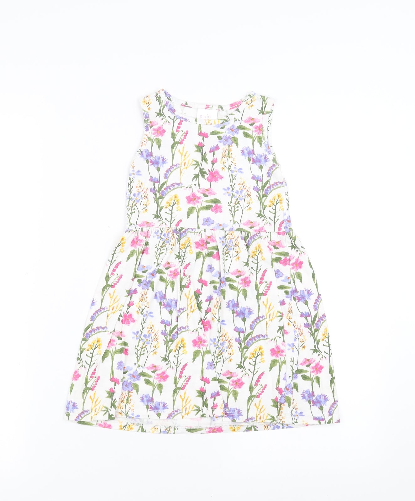 Evie Angel Girls Multicoloured Floral  Fit & Flare  Size 4 Years